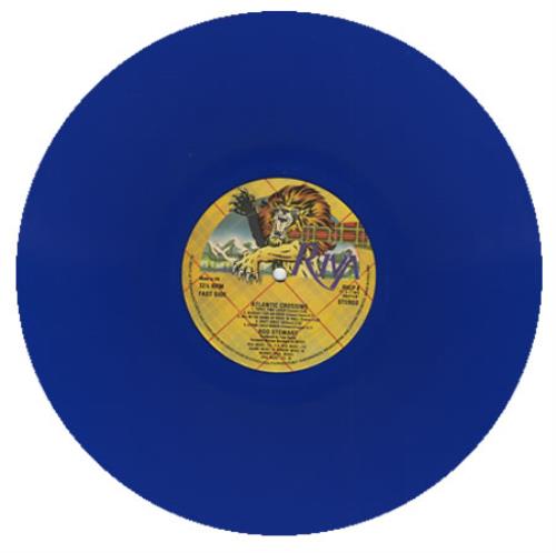 Rod Stewart Atlantic Crossing - Blue Vinyl - EX UK vinyl LP album